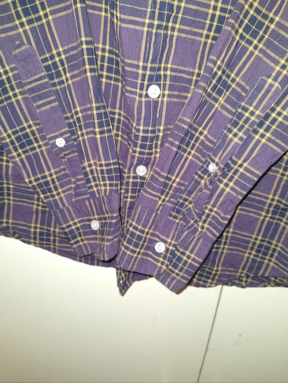 J Crew Mercantile Flex Slim Plaid Long Sleeve Button Down Shirt Men's sz Small.